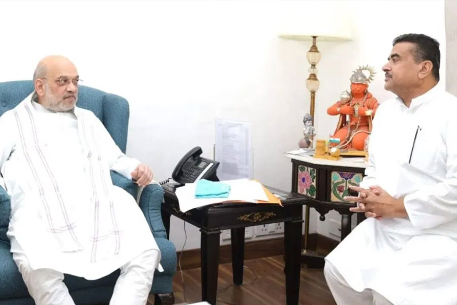 Suvendu Adhikari meets Amit Shah in Delhi