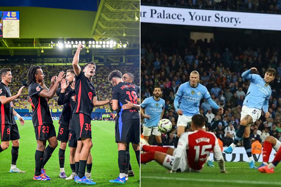 Barcelona dominates in La Liga while Manchester City and Arsenal match ends in a draw in EPL