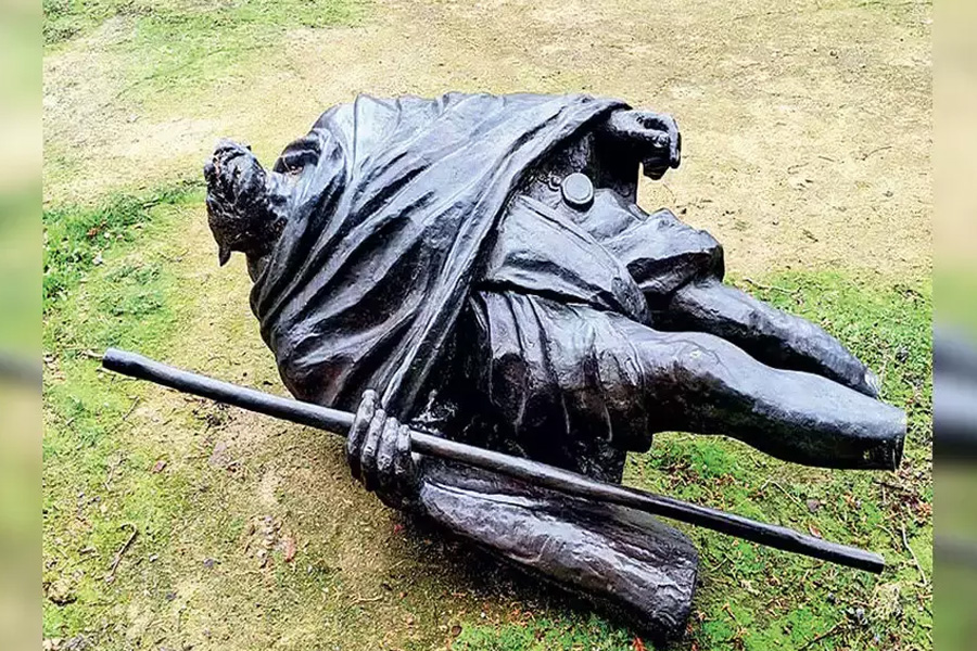 Mahatma Gandhi Statue Vandalised In Uttar Pradesh