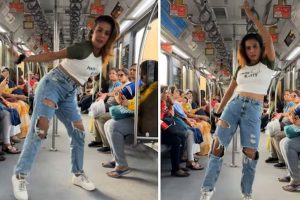 Woman dances to Aaj Ki Raat in metro, gets trolled after video goes viral