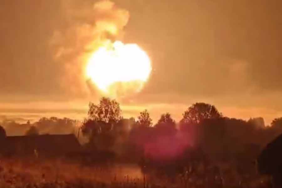 Explosions were reported in Toropets, Russia