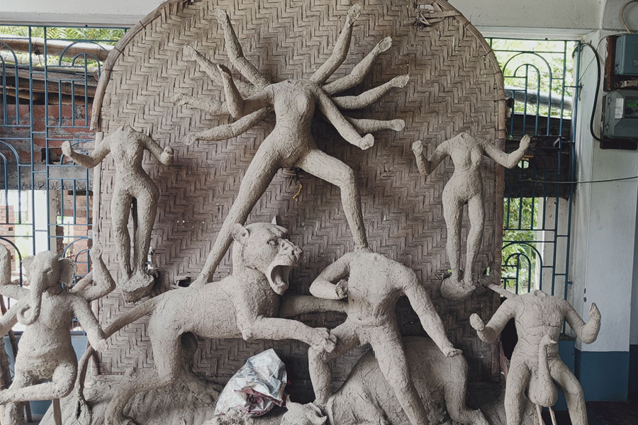 Bonedi Barir Durga Puja 2024: Unique puja in Tehatta