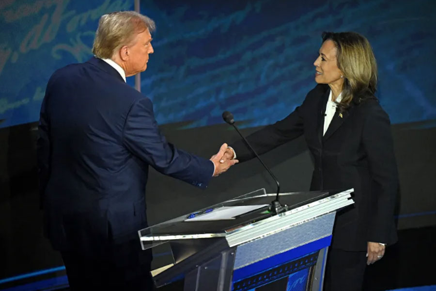 Kamala Harris beats Donald Trump, post-debate survey suggests