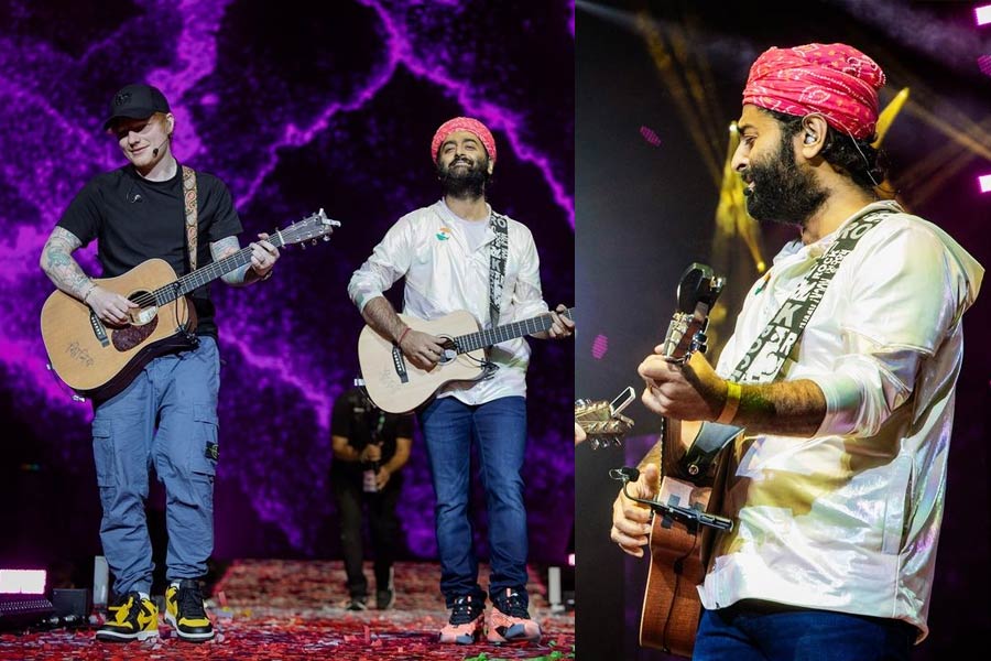 Arijit Singh Drops pics As He Performs With Ed Sheeran In London