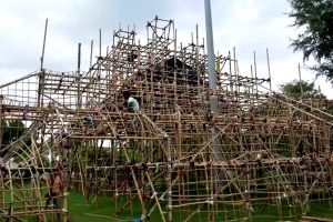 Durga Puja 2024: US-Taliban war scence at Ashoknagar durga puja pandal