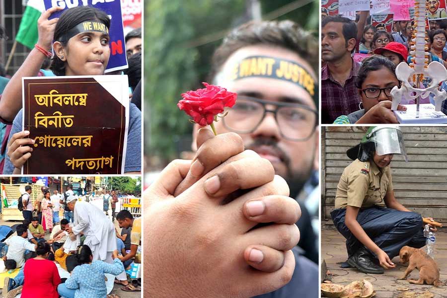 Some rare moments of RG Kar Protest, Kolkata shows real City of Joy