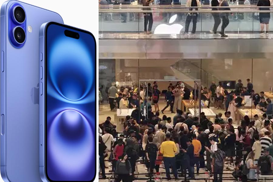 iPhone 16: Long queues seen outside the Apple store