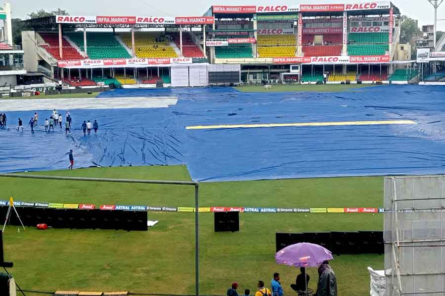 Ind vs Ban test match toss delayed due to wet outfield