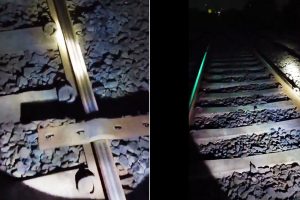 fishplates found removed from rail track in Gujarat