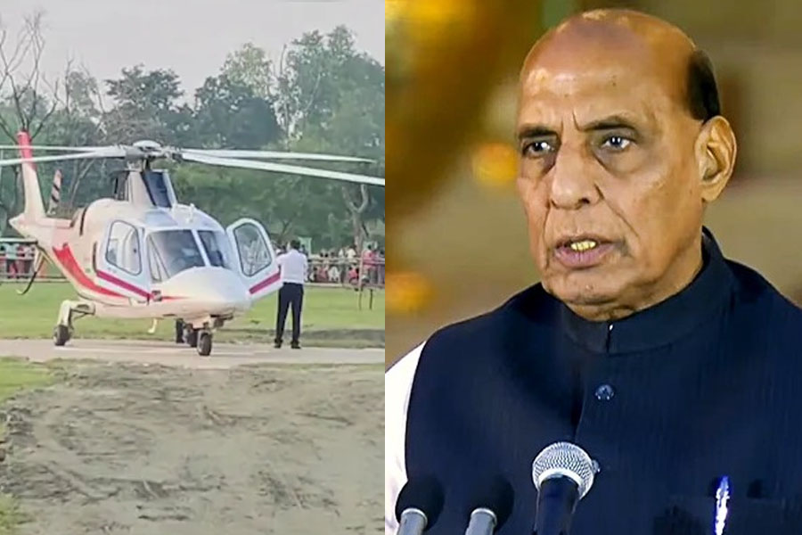 Helicopter ran out of fuel, Rajnath Singh left Jharkhand for Uttar Pradesh by car