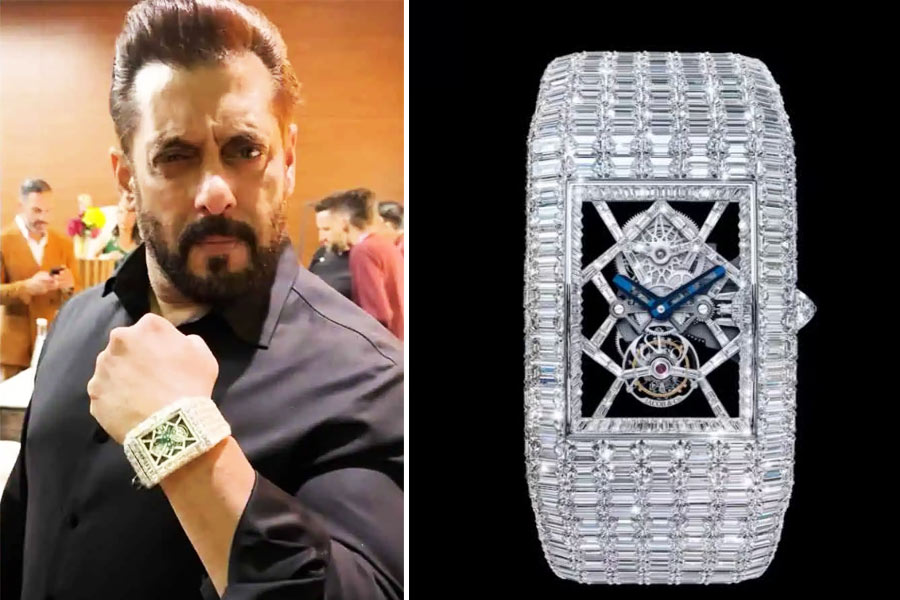 Salman Khan shows off watch with 714 diamonds. Guess the price