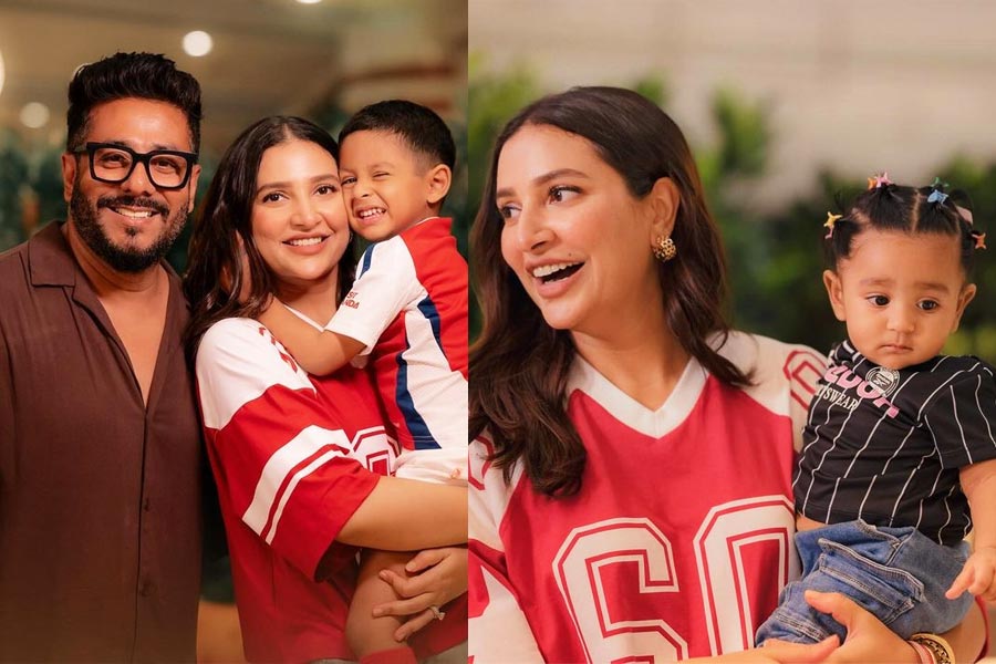 Subhashree Ganguly shares photo with Kids and Raj Chakraborty