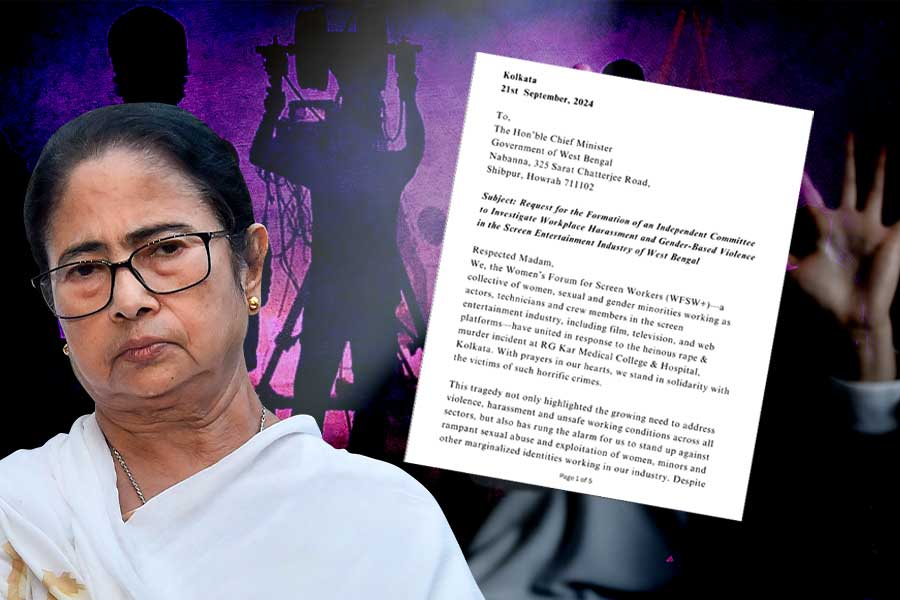 Tollywood Women's Forum's letter to CM Mamata Banerjee to form a committee to investigate workplace harassments