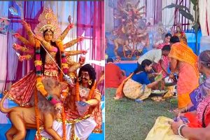 Durga puja 2024: Worship of Maa Durga at Jalpaiguri after Lakshmi Puja