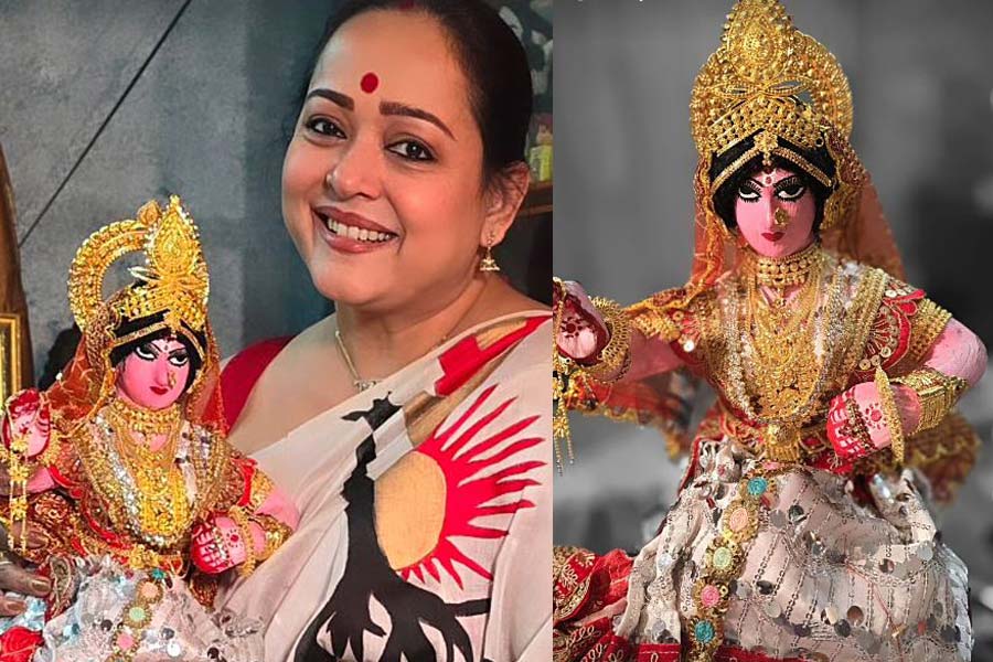 Aparajita Adhya shares Laxmi Puja Video