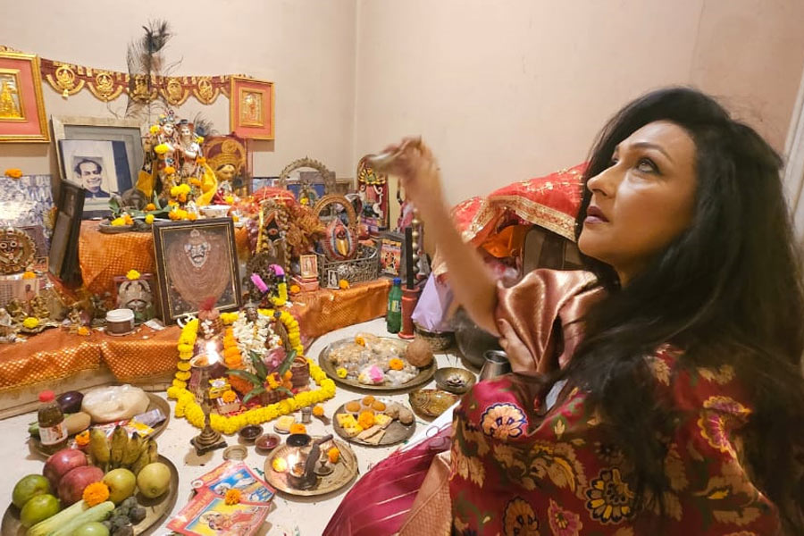 Lakshmi Puja at Rituparna Sengupta residence