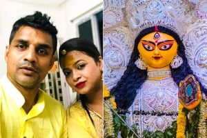 Durga Puja 2024: Footballer Mehtab Hossain performs Durga Puja at his home