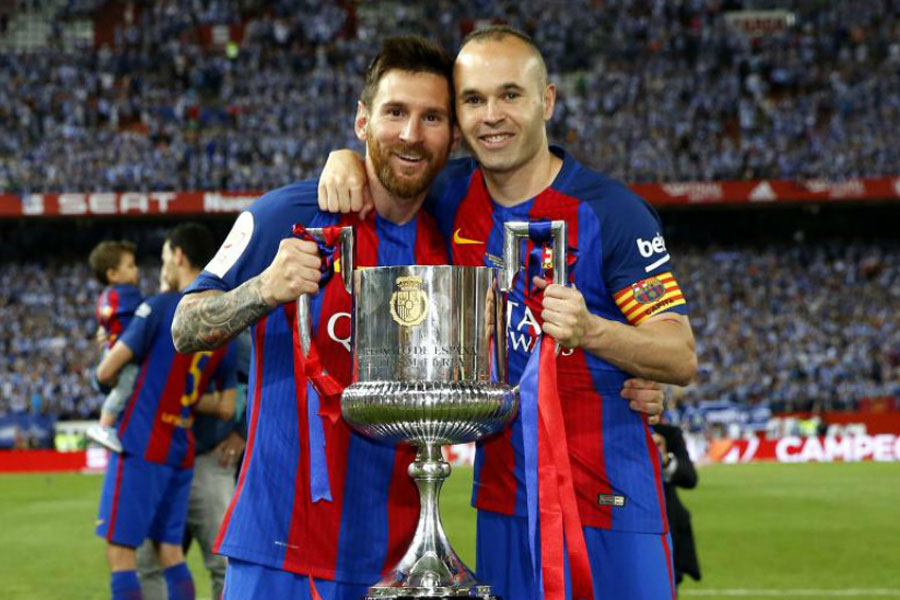 Lionel Messi sends touching farewell message as Andres Iniesta retires