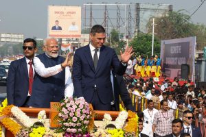 PM Narenda Modi mentions El Clasico at Vadodara in front of Spain President Pedro Sanchez