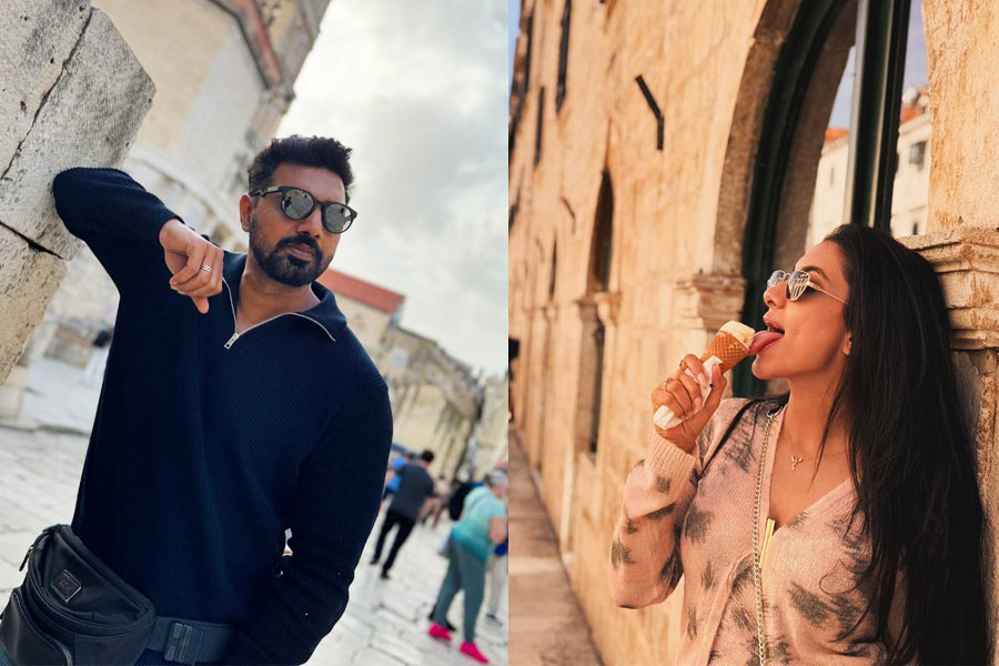 Tollywood stars Dev, Rukmini shares tour pics