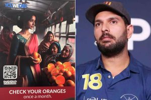 Yuvraj Singh slammed for 'check your oranges' campaign in Delhi Metro