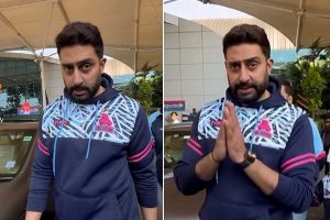 Abhishek Bachchan tells paparazzi to stop filming him, see video