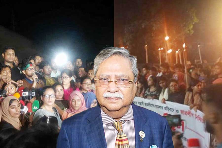 Protest against Bangladesh President Shabuddin