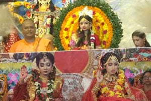 Kumari Puja conducted in Dhaka Ramkrishna Mission