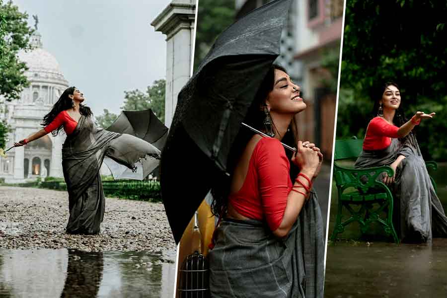 Bibriti Chatterjee's latest photoshoot on Kolkata Rain