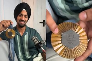 Hardik Singh shares image of rust in Olympic medal