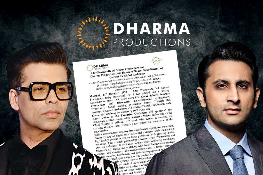 Serum Institute CEO Adar Poonawalla acquires 50% stake in Karan Johar’s Dharma Productions and Dharmatic Entertainment