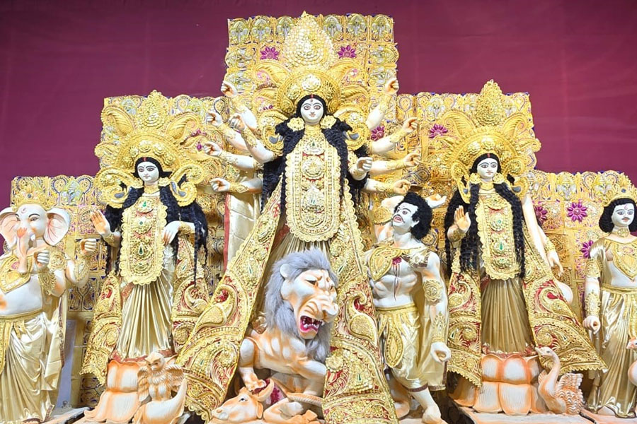 Durga puja 2024: Durga puja in Eastern High Apartments