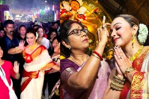 Durga Puja 2024: Koushani Mukherjee dances at Ahiritola Puja's Idol immersion