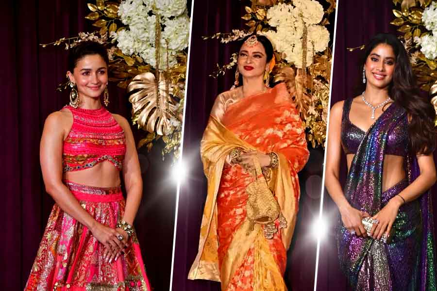 Alia Bhatt, Janhvi Kapoor, Rekha And Others At Manish Malhotra's Diwali Party