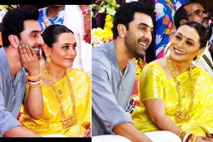 Ranbir Kapoor attends with Rani Mukerji's Durga Puja, watch