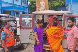 Cyclone Dana: Pregnant women were evacuated to a safe place in Sagar island