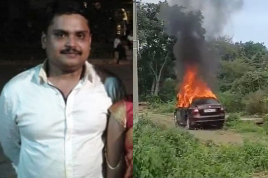 Businessman found dead inside a burning car in Bengaluru