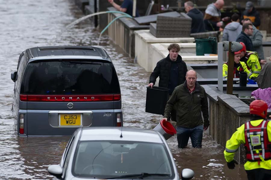 Several dead as Storm Bert wreaks havoc across parts of Britain