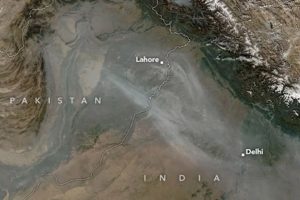 Toxic smog blanketing India, Pakistan is visible from space