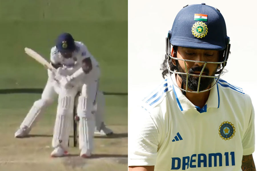 KL Rahul dismissed in a bizarre way for India A