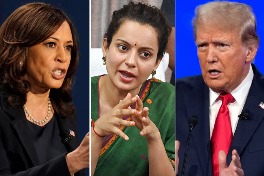 Kangana-Trump-Kamala