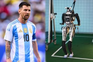 Humanoid robot Artemis set to outrun Lionel Messi