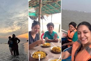 Priyanka Sarkar shared Mandarmani trip video with son Shohoj