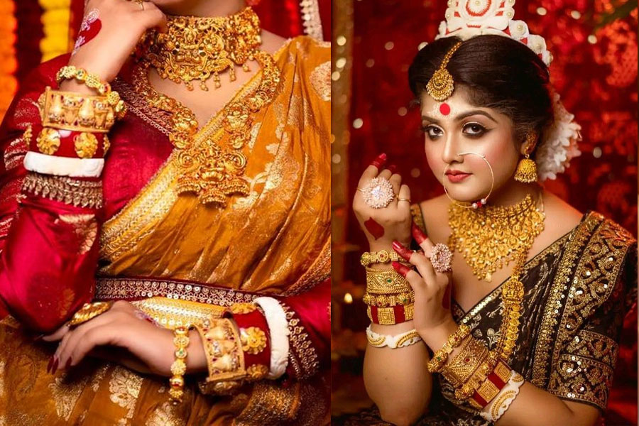 one can use bridal bangle as a style statement too