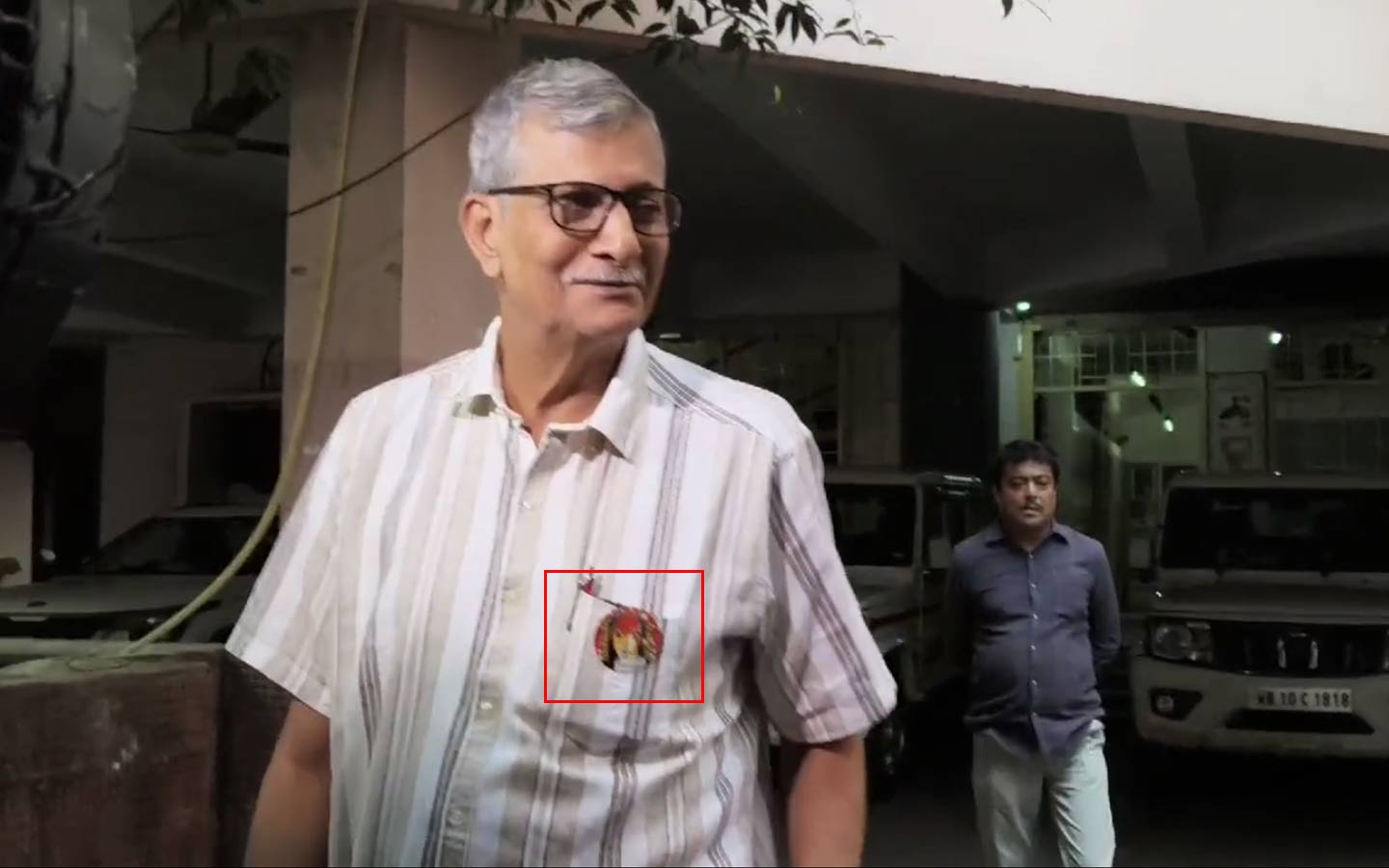 Tanmoy Bhattacharya faces internal complaint committee of CPM with 'Abhaya' badge in shirt significantly