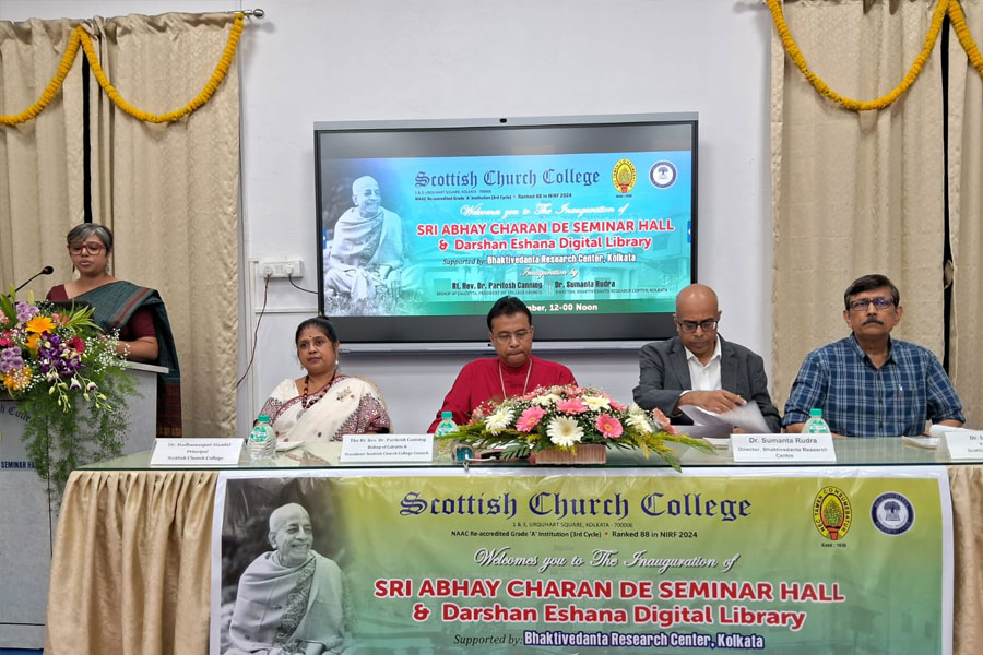 Scottish Church College inaugurated seminar room in the name of Abhaycharan Dey