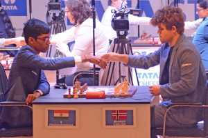 Magnus Carlsen and R Praggnanandha match ended in draw