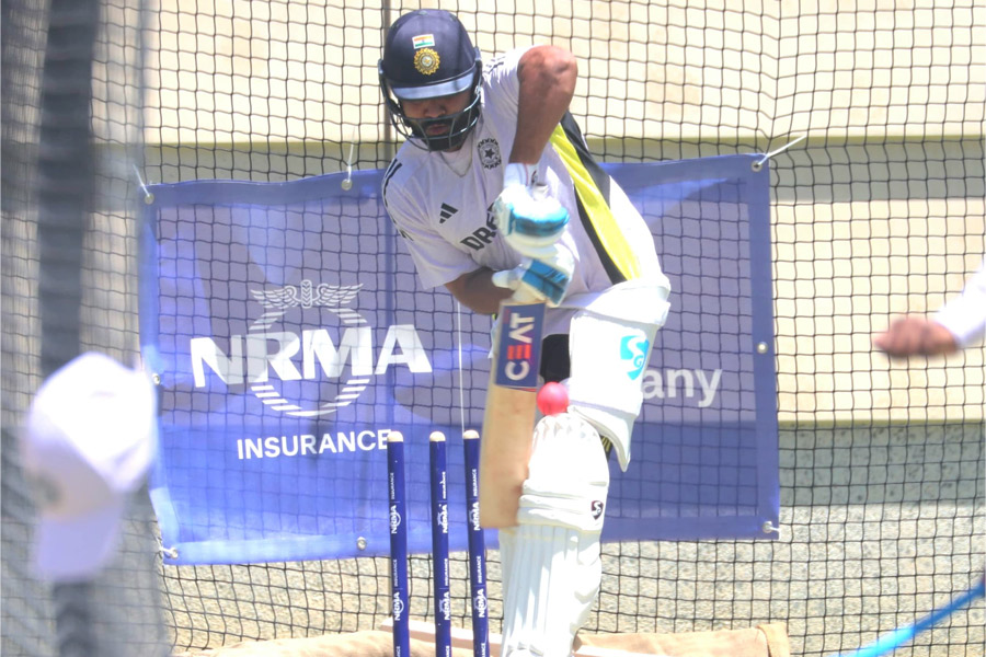 Rohit Sharma starts practice at Perth with pink ball