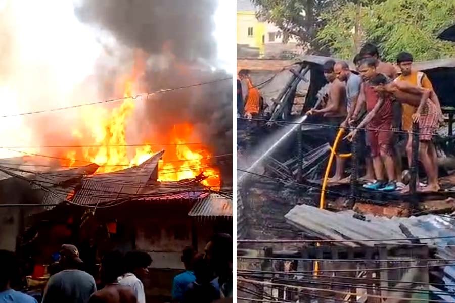 A fire broke out in Ultadanga