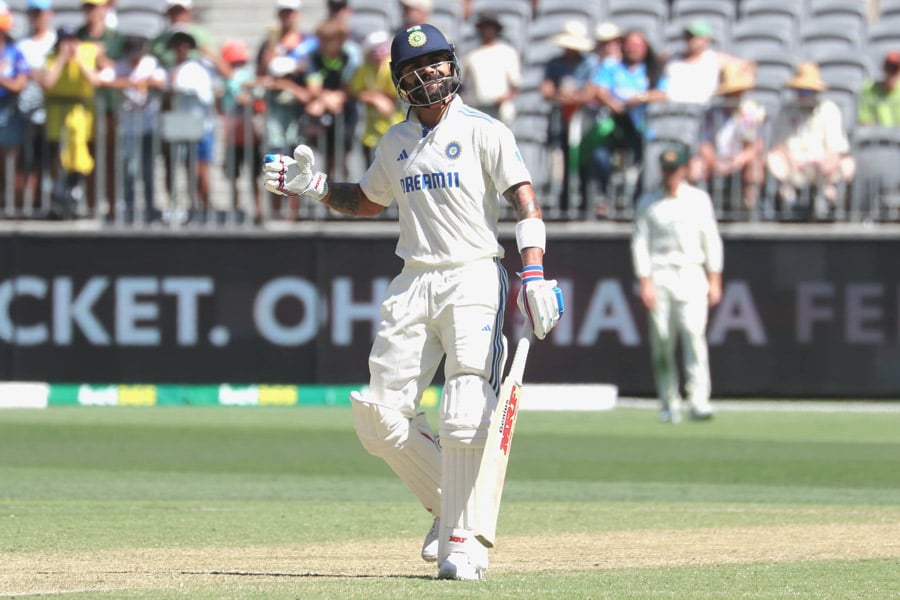 Virat Kohli hits century